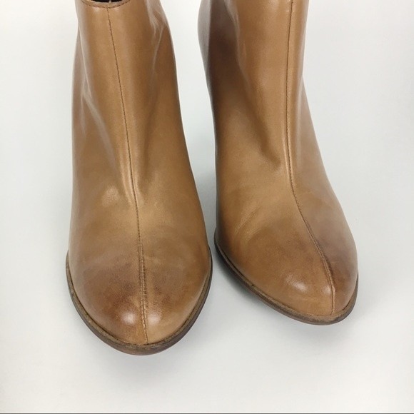 Donald J. Pliner DMSX‎ Women's Camel Brown Leather Ankle Boots Booties Size 8.5 - Picture 3 of 8